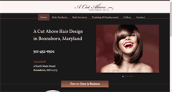 Desktop Screenshot of acutabovehairdesign.com